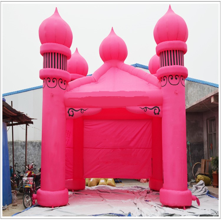 红古粉色帐篷
